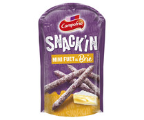 Mini fuets al queso brie, ideales para tomar como snacks CAMPOFRÍO Snack´in 50 g.