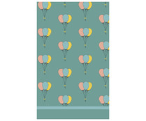 Mantel de papel con diseño infantil de globos, 1,35 X 2,2cm ACTUEL. Mantel de papel con diseño infantil de globos, 1,35 X 2,2cm ACTUEL.