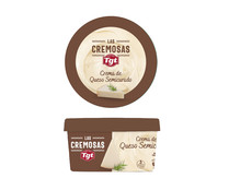 Crema de queso para untar semi curado TGT LAS CREMOSAS125 g.
