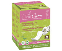 Protegeslips ultrafinos de algodón ecológico SILVERCARE 24 uds.