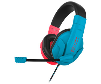 Auriculares gaming tipo casco NSX-NEON con micrófono, para Nintendo Switch, BLACKFIRE.
