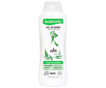 Gel para ducha o baño hidratante, para pieles sensibles BABARIA Fresh sensatios 600 ml.