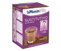 Preparado en polvo de batido BIMANÁN LÍNEA SUSTITUTIVO 5 uds x 150 g.