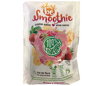 Fruta fresca ultracongelada (fresa y plátano), ideal para realizar Smoothies BESMOOTHIE Antiox 150 g.
