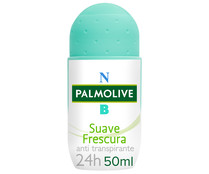 Desodorante roll-on para mujer, antitranspirante y anti manchas PALMOLIVE NB 50 ml.