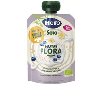 Bolsita de yogur, avena y frutas (plátano y arándano), a paritr de 6 meses HERO Solo nutri fibra 100 g.