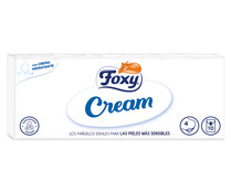 Pañuelos de celulosa desechables con crema hidratante FOXY Cream 10 uds.