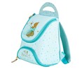Mochila preescolar diseño de princesa, color azul, PRODUCTO ALCAMPO, 24x25x13cm.