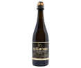 Sidra natural espumosa con denominación de origen protegida Sidra de Asturias EL GAITERO Etiqueta negra botella de 75 cl.