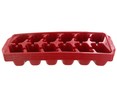 Bandejas para cubitos de hielo, color rojo CURVER pack de 3 unidades.