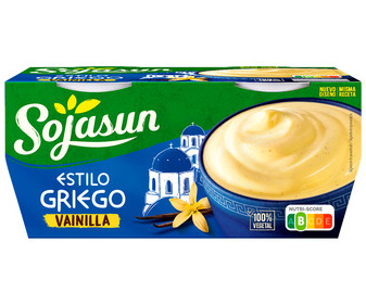 Especialidad de soja fermentada textura griego, sin azúcar y con sabor a vainilla SOJASUN 4 x 125 g. Especialidad de soja fermentada textura griego, sin azúcar y con sabor a vainilla SOJASUN 4 x 125 g.
