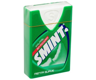 Caramelo comprimido de menta suave sin azúcar SMINT 8 g. Caramelo comprimido de menta suave sin azúcar SMINT 8 g.
