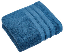 Toalla lisa de baño, 100% algodón, densidad de 500g/m², color azul, ACTUEL.