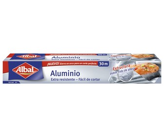 Papel de aluminio ALBAL 30 metros 1 ud. Papel de aluminio ALBAL 30 metros 1 ud.