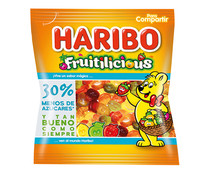 Golosinas blandas 30 % menos azúcar HARIBO FRUILICIOUS 160 g. Golosinas blandas 30 % menos azúcar HARIBO FRUILICIOUS 160 g.