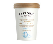 Yogur natural desnatado ecológico 0% M.G. PASTORET 500 g.