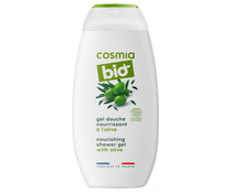 Gel nutritivo para baño o ducha con extracto de aceitunas COSMIA Bio 250 ml.