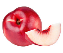 Nectarinas blancas, cesta de 1 kg.