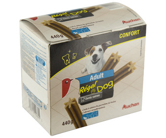 Snacks dental para perros adultos talla pequeña AUCHAN EXPERT DENTAL CARE 28 uds. 440 g. Snacks dental para perros adultos talla pequeña AUCHAN EXPERT DENTAL CARE 28 uds. 440 g.