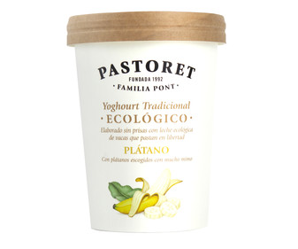 Yogur plàtano ecològico 500 g.