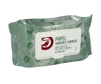Papel higiénico húmedo con extracto de aloe vera y camomila PRODUCTO ALCAMPO 80 uds.