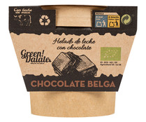Helado de leche con chocolate Belga GREEN! DELATE 350 ml.