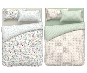 Juego de funda nórdica para cama de 150 cm, 100% algodón, ACTUEL. Modelos surtidos, 1 unidad.