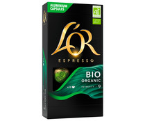 Café Espresso en cápsulas, intensidad ecológico L´OR ESPRESSO 10 uds. 52 g.