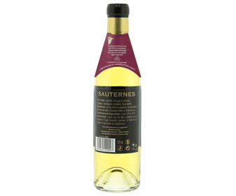 Vino blanco de Francia PIERRE CHANAU Sauternes botella de 37,5 cl.