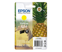 Cartucho de tinta EPSON 604 XP-2200/05, color amarillo.