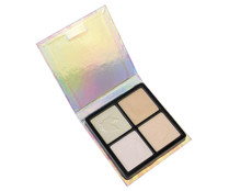Paleta de maquillaje en polvo con 4 tonos diferentes con acabado brillo THE COLOUR WORKSHOP iIluminaitng collection.