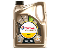 Aceite sintético para vehículos con motores de gasolina o diésel TOTAL QUARTZ Ineo ECS 5W30 5L.