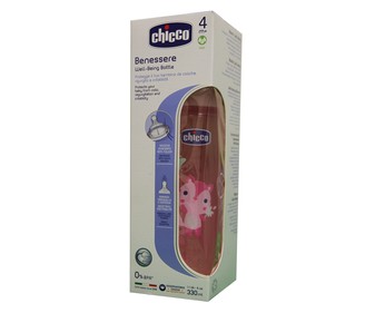 Biberón rosa 330ml Biberón rosa 330ml