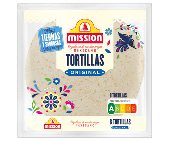 Tortilla de trigo original mexicana MISSION 320 g. Tortilla de trigo original mexicana MISSION 320 g.