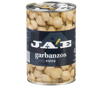 Garbanzos cocidos JAE lata de 250 g. Garbanzos cocidos JAE lata de 250 g.