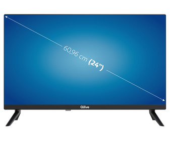 Televisión 60,96 cm (24") LED QILIVE Q24HS221B HD READY, TDT T2, USB reproductor, 3HDMI, 50HZ. Televisión 60,96 cm (24") LED QILIVE Q24HS221B HD READY, TDT T2, USB reproductor, 3HDMI, 50HZ.