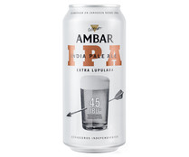 Cerveza Premium extra lúpulo  AMBAR IPA lata 44 cl. 