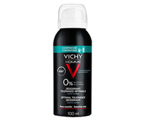 Desodorante en spray para hombre, sin alcohol, especial pieles sensibles VICHY Homme 100 ml.