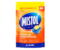 Detergente para lavavajillas en pastillas MISTOL ALL IN ONE 50 uds. 750 g.