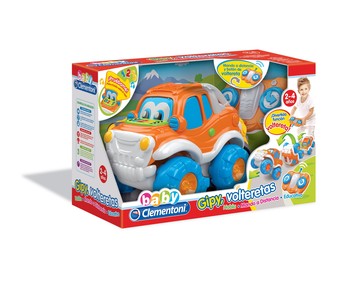 Coche infantil teledirigido que habla y da volteretas Gipy Volteretas CLEMENTONI BABY 1 unidad. Coche infantil teledirigido que habla y da volteretas Gipy Volteretas CLEMENTONI BABY 1 unidad.