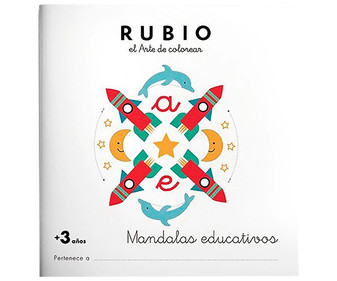 El arte de colorear: Mandalas educativos 3 años, VV. AA. Género: actividades, colorear. Editorial Rubio. El arte de colorear: Mandalas educativos 3 años, VV. AA. Género: actividades, colorear. Editorial Rubio.
