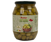 Aceitunas verdes con hueso PRODUCTO ALCAMPO bote de 550 g.