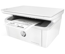 Impresora láser multifunción HP LaserJet Pro MFP M28a, monocromo, imprime, copia y escanea.