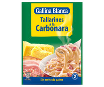 Tallarines a la carbonara GALLINA BLANCA sobre de 143 g.