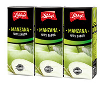 Zumo de manzana LIBBY'S brick de 3 uds x 20 cl.