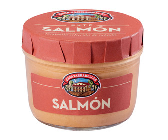Paté de salmón CASA TARRADELLAS frasco de 125 g. Paté de salmón CASA TARRADELLAS frasco de 125 g.