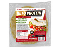 Tortillas mexicanas con extra de proteínas KETOPROTEIN 8 uds 320 g.