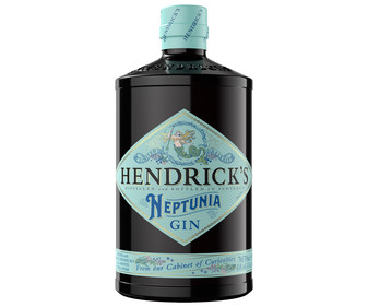 Ginebra destilada y embotellada en Escocia HENDRICKS Neptunia botella de 70 cl. Ginebra destilada y embotellada en Escocia HENDRICKS Neptunia botella de 70 cl.