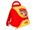 Mochila preescolar diseño de oso, color rojo y amarillo, PRODUCTO ALCAMPO, 24x25x13cm.