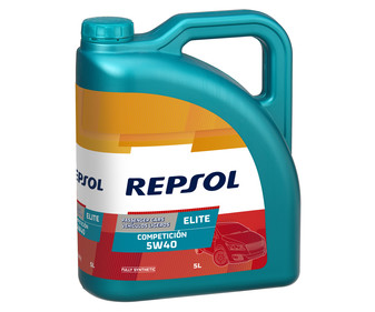 Aceite sintético para vehículos con motores de gasolina y diesel REPSOL Elite Competición 5 litros. Aceite sintético para vehículos con motores de gasolina y diesel REPSOL Elite Competición 5 litros.